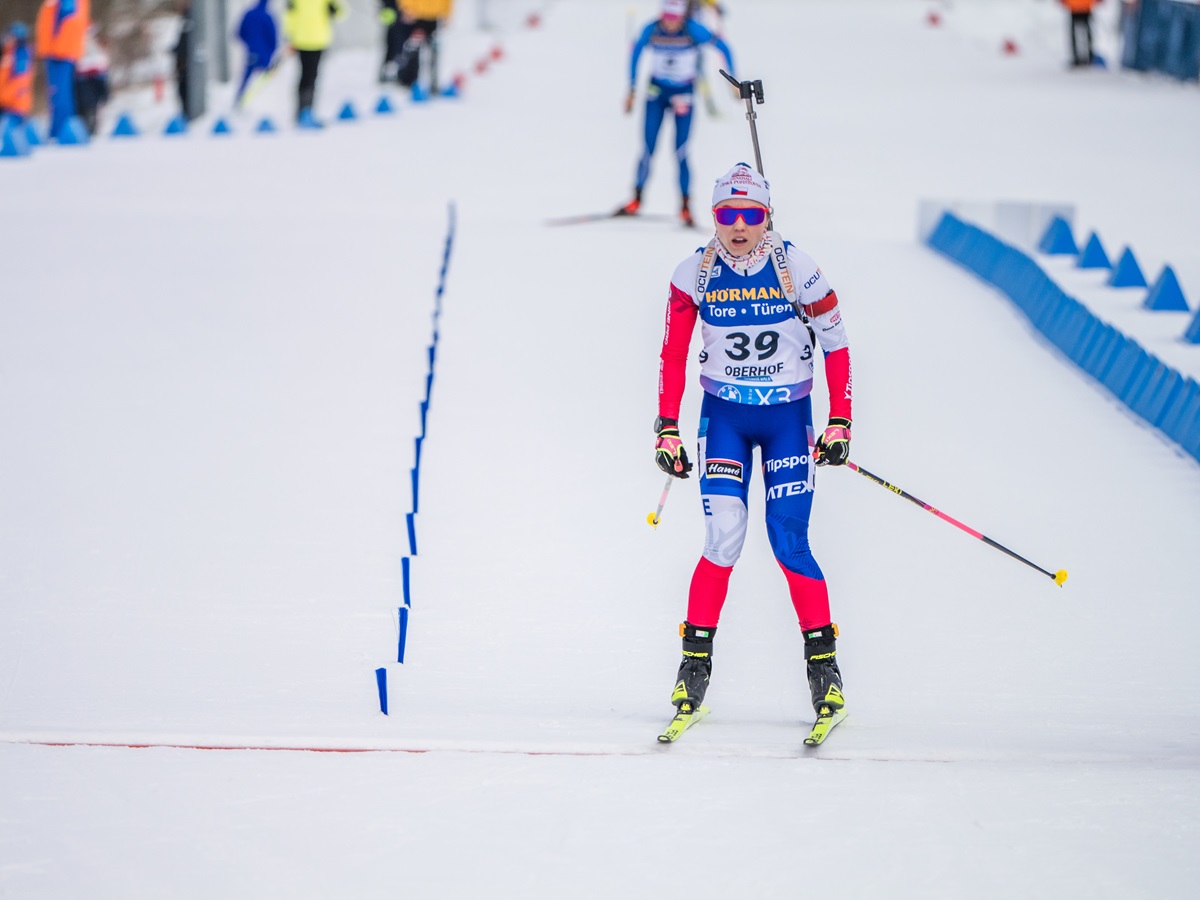 Michal Krčmář a Adam Václavík, stíhací závod mužů, SP Oberhof 2025